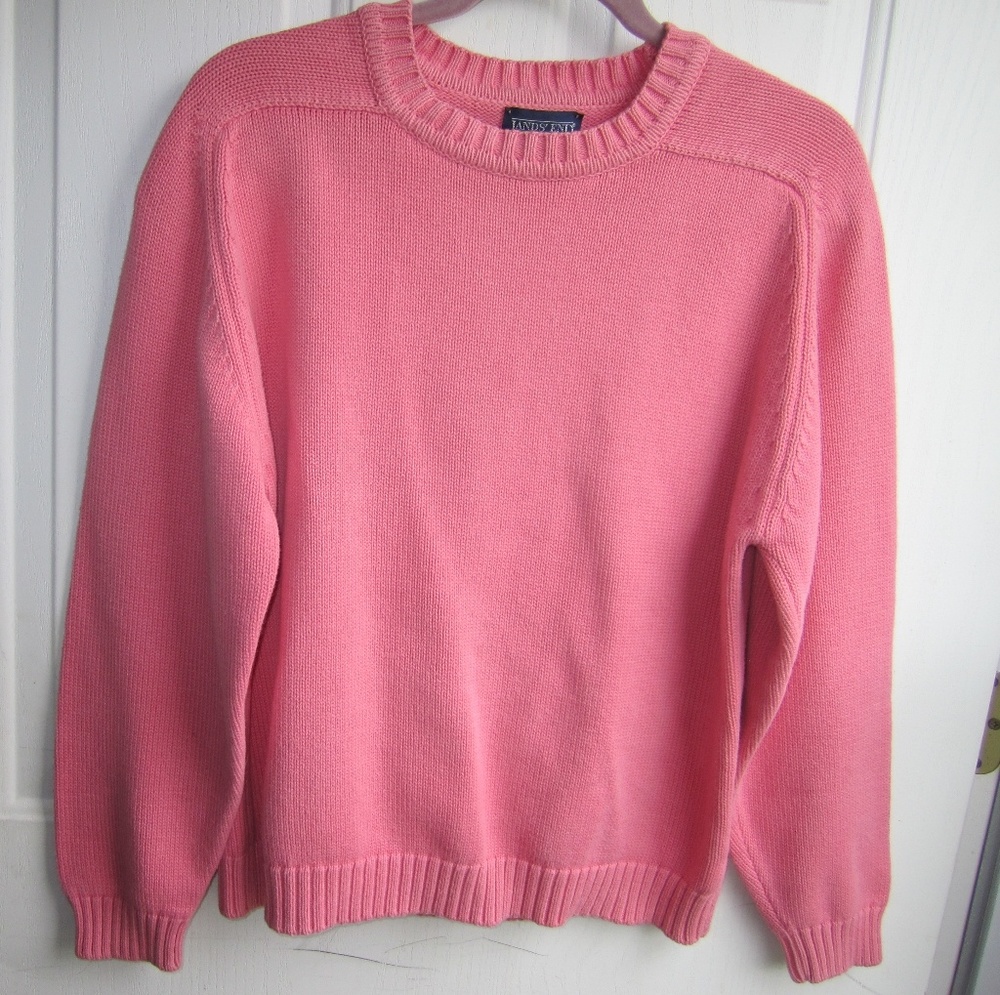 Lands' End Pink Pullover Sweater